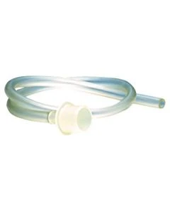 Symmetry Surgical SERFS 0.88" to 0.25" Reducer Fitting with 24" Medical PVC Tubing, 10/Box