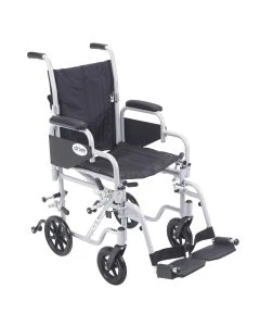 Drive Poly Fly Light Weight Transport Chair Wheelchair with Swing away Footrest