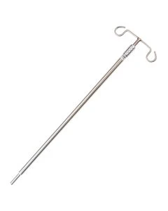 Transmotion TMA03-15 Rod Intravenous Stretcher 1/2" Dia 3/4" Dia Lower Stage Tubing 50" Max 27 3/4" Min Stainless Steel 40Lb Capacity Telescoping Standard W/Lock Hookx2 TMM Series Pvc-Free