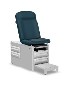 UMF Medical 5240TB Fixed Height Exam Table Fourstorage Drawers, Steel Blue