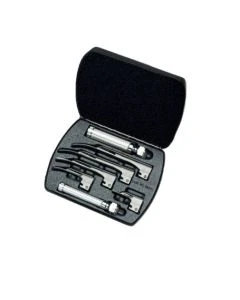 Welch Allyn Miller Fiber Optic Laryngoscope Set with LED, 68696-LED