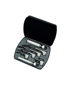 Welch Allyn 69697-LED English Macintosh Fiber Optic Laryngoscope Set with LED