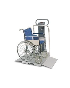 Welch Allyn Scale Tronix 6702W-XX-B Oversized Wheelchair Scale, 28" (W) x 32" (D), Lb and KG, Data Port and Power Cord