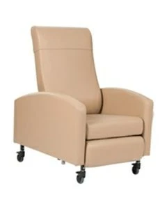 Winco 6Y03 Vero Care Cliner with Push Back, Fixed Arms & 3" Casters