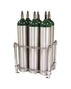 WT Farley CR-DR06E 6 E Oxygen Cylinder Rack