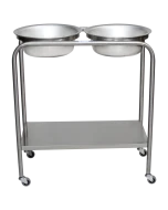Blickman Snyder Double Basin Solution Stand with H-Brace, 727808000