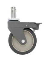 Intermetro 5PCB-NB 5" Stem/Brake Standard Polymer Caster, No Bumper