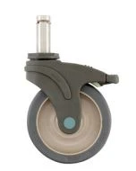 Intermetro 5PSTEB-NB 5" Stem/Brake Total-Guard Caster, No Bumper