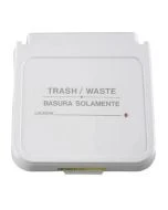 R&B Wire Products 602TWO Trash/Waste Hamper Labels, Orange Lettering, 5/Pack