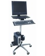 Omnimed 5-leg Base Adjustable Computer Transport Stand W/ 3 in. Casters