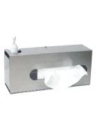 Omnimed 304000 Stainless Sanitation Station W/ Lotion & Glove/Tissue Box Holder
