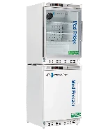 American BioTech Supply 9 Cu. Ft. Left Hinged Glass Door Pharmacy Refrigerator and Freezer Combination, PH-ABT-HC-RFC9G-LH