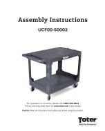 Toter Material Handling Utility Cart with Flat Top and Straight Handle UCF00 S0002