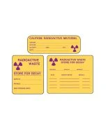 Biodex Radioactive Warning Labels Caution - Discontinued