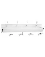 Blickman Windsor Model Scrub Sink with 4 Places, Knee-Activated, 1317881000