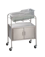 Blickman 8048SS Coleman Bassinet with Two-Door Closed Cabinet and No Basket