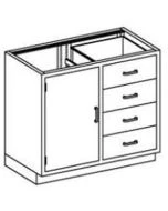 Blickman Built in cabinet with four drawers and one door DG35HS