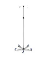 CME Hand Operated IV Stand w/ 5 Legs, Knocked Down Version (assembly required) - CMEB-IV52-H-KD