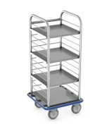 CME CMEB-102-0175 Open Case Cart, 24"L X 24"W X 54"H, [BASE CART, NO SHELVES]