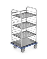 CME CMEB-102-0174 Open Case Cart, 30"L X 24"W X 54"H, [BASE CART, NO SHELVES]