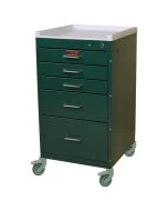 Harloff Mini Line Five Drawers Anesthesia Cart