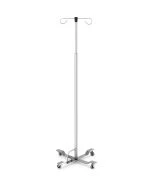 MAC Medical IVS-4000 Series Foot Operated IV Stand with 4 Legs