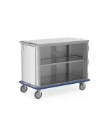 MAC Medical MMCC14-2PS-SSD Closed Case Cart, 2 Doors, 2 Adjustable Shelves, Overall Dimensions: 52.25"L X 29.375"W X 40.25"H