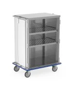 MAC Medical MMCC5-2PS-SSD Closed Case Cart, 2 Doors, 2 Adjustable Shelves, Overall Dimensions: 41.75"L X 29.125"W X 56.375"H