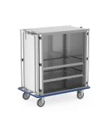 MAC Medical MMCV95-2PS-SSD Vertical Handle Case Cart, 2 Doors, 2 Adjustable Shelves, Overall Dimensions: 48.25"W x 27.75"D x 53"H