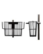 Maxtec R105P17 I.V. Pole Basket, 1" Front and Side