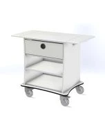 MedViron Guardian Delivery Cart with Pass-thru Drawer, Open Shelf - Discontinued
