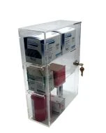 Omnimed 184001 Transparent Utility Cabinet 2 Shelf