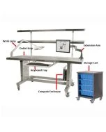 Pedigo CDS-1032 Keyboard And Mouse Tray for Pedigo CDS-1000 And CDS-1100 Work Tables (Factory Or Field Installed)