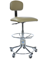 Pedigo P-555-GS Lab Stool w/ Gas Cylinder & 5-Caster Base