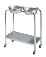 Pedigo P-1079-W/S-SS 7 Quart Basin Stand w/ Shelf - Double