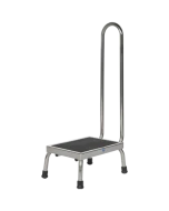 Pedigo P-1010-A-SS Stainless Steel Footstool with Handrail