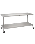 Pedigo CDS-3684-W/SC Central Supply Work Table with Lower Shelf and 4" Casters with Brakes