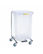 R&B Wire 692 Single Medium Duty Hamper w/ Foot Pedal - 35" High