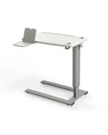 MedViron 32" Overbed Table with 5 Year Gas Spring Warranty, Cupholder, Vanity Mirror