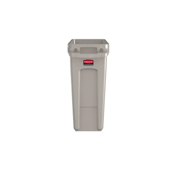 Rubbermaid Vented 23 Gal Slim Jim Container, FG354060GRAY - CME Corp