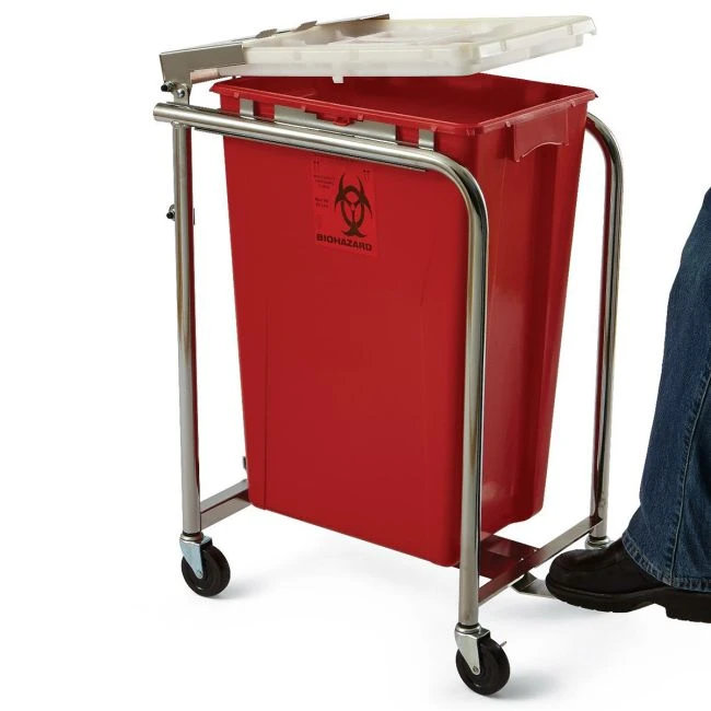 Medline Cart w/ Pedal for Sharps Containers - CME Corp