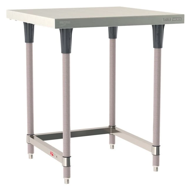 Metro TWS3030SU-304-K Tableworx Stationary 30 X 30 Inch 304 Surface Ss ...