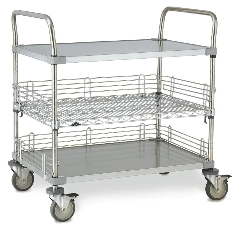 Intermetro Case Ol36 24x36x39 Stainless Steel Open Case Cart Cme